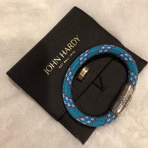 John Hardy Sterling Silver Blue Cord Bracelet